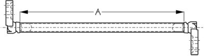 Sea-Dog 3243101 Windshield Brace Kit, A: 14-1/4"