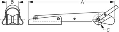 STAINLESS PIVOTING ROLLER(MEDI