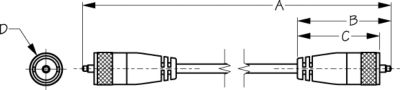 COAXIAL CABLE ASSY 5-FOOT PMG