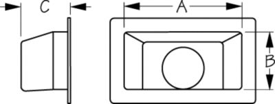 ABS COLLECTOR BOX 3IN RIGHT