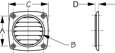 3″ FLUSH THRU VENT