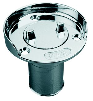 GAS FILL 1-1/2 W/SPLASH GUARD C/P ZINC