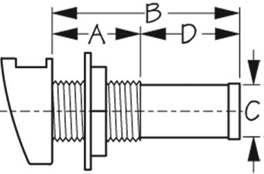GAS TANK VENT NYLON BLK 5/8IN