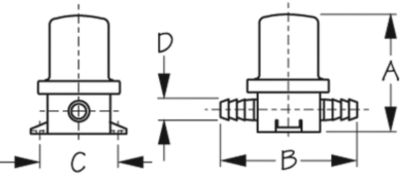 POLYIN-LINE STRAINER-1/2IN HO