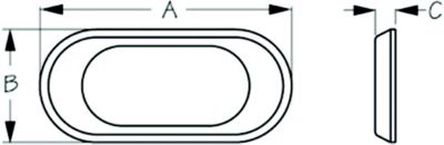 SS LED COURTESY LIGHT BLU FULL