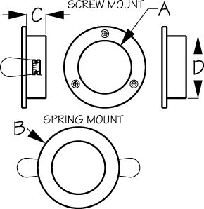 LIGHT LED S/S OVERHEAD FROST S REPLACES P/N 354-404232