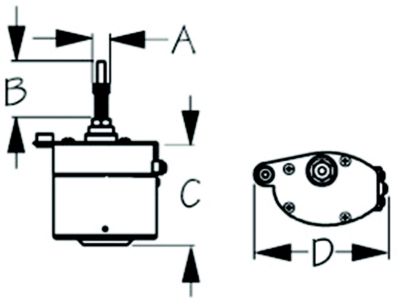 WIPER MOTOR-2.5 110D SWEEP