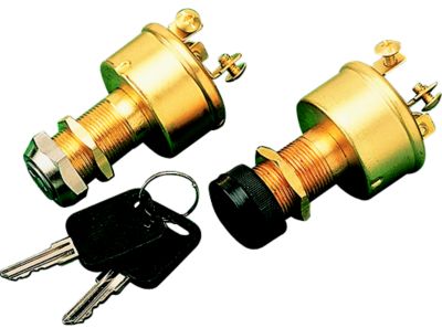 BRASS 3-POSITION KEY SWITCH