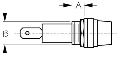 ROUND FUSE HOLDER (SPADE TERMI