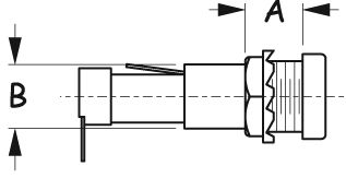 ROUND FUSE HOLDER W/FUSE CAP