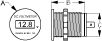 ROUND OLED DC VOLTMETER 6V-60V