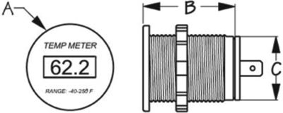 OLED TEMPERATURE METER