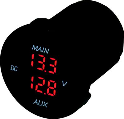 DUAL ROUND VOLTMETER