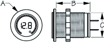 RAINBOW DISPLAY VOLTAGE METER