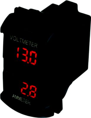 DUAL VOLT/AMP METER ROCKER