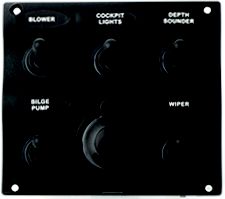 SWITCH PANEL 5 TOGGLE W/SOCKET REPLACES P/N 354-424605