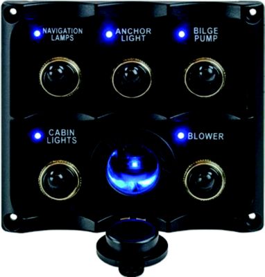 TOGGLE SWITCH(5) PANEL W/LED