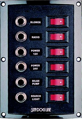 NYLON CIRCUIT BREAKER PANEL SIX CIRCUIT