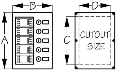 NYLON SWITCH PANEL-VERTICAL