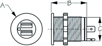 DOUBLE USB POWER SOCKET