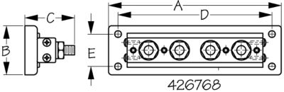 BUSS BAR-BRASS TIN PLATED/ABS