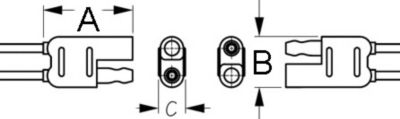 CONNECTOR SET POLQRIZED 2 WIRE