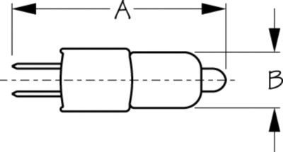 LIGHTBULB 12V-10WHALOGEN1PR/PK