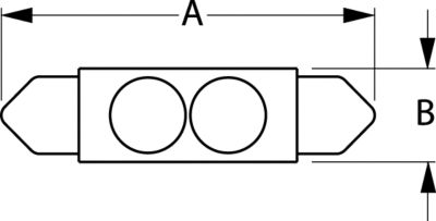 1 LED SEALED FESTOON BLB1-1/4″