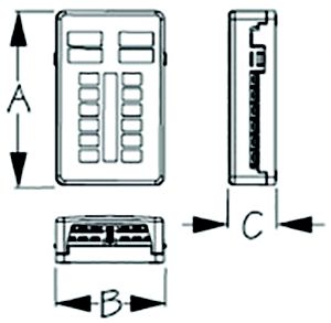 BLADE STYLE FUSE BLOCK WITH NE