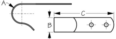 BOAT HOOK HOLDER SS     2/CD