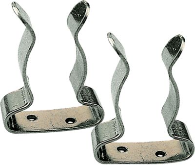 S/S BOAT HOOK CLIPS 1 PR/CD 3/4IN TO 1IN