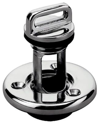 CAST SS GARBOARD DRAIN & PLUG ROUND 2″