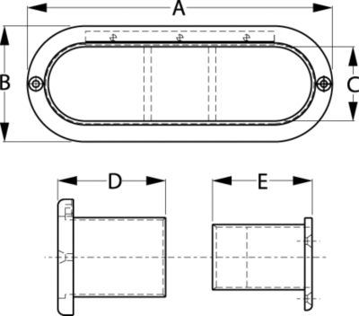 SCUPPER VALVE 6X225 BLK REPLACES P/N 354-520520