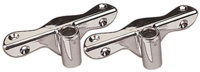 OARLOCK SOCKETS CHROMED ZINC FOR 1/2INX1 1/2IN SHANKS, 2/CA