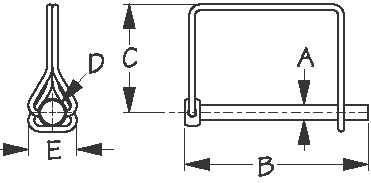 GALVANIZED COUPLER LOCKING PIN