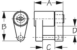 BRASS PLATED ZINC COUPLER LOCK