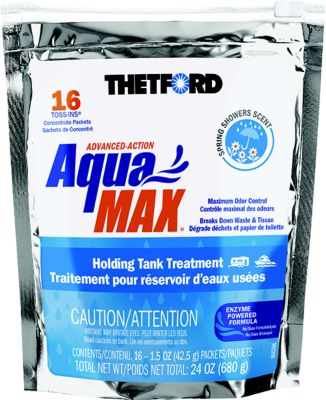 Thetford 96631 Aquamax® Holding Tank Treatment, 16-Pack Toss-Ins®, Spring Showers Sent