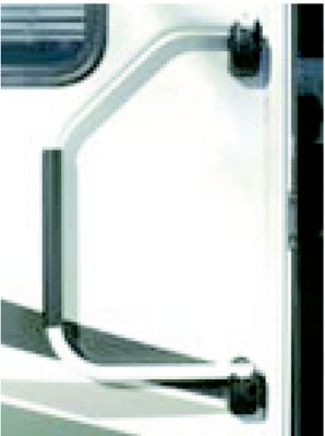 Stromberg Carlson AM200 Lend-A-Hand RV Rail, White w/ Black Foam