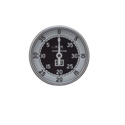 Hand-held tachometer by Stewart Warner, featuring a compact design for precise RPM measurement.