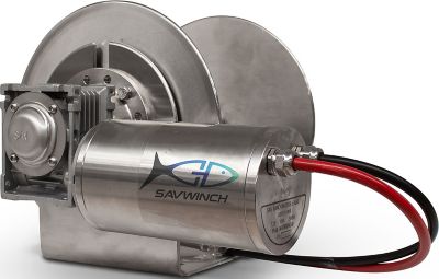 Savwinch 5016 SS Drum Anchor Winch, Rope Kit 338' of rope and chain (312' of 5/16" double-braid rope; 26' of 1/4" chain), Fits w/ 2000SS Boats up to 33', 16.5" x 12.04" H