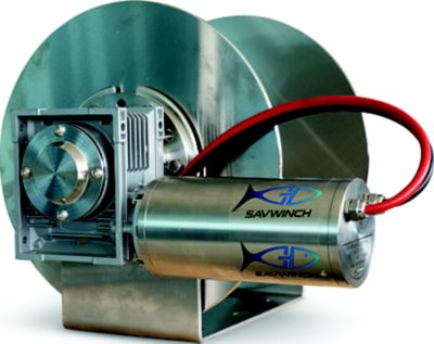 Savwinch 5019 SS Drum Anchor Winch, No Rope kit, Fits w/ 4000SS Boats up to 65', 20.3"W  x 16.4" H