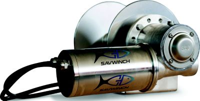 Savwinch 9002 Commercial Drum Anchor Winch, 418mm W x 210mm H, Fits w/ Boats up to 26'