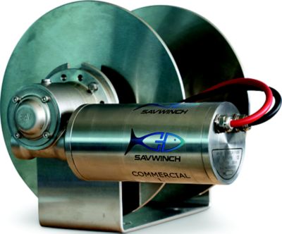Savwinch 9004 Commercial Drum Anchor Winch, 476mm W x 365mm H, Fits w/ Boats up to 40'