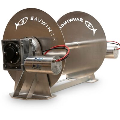 Savwinch 9017 Stainless Drum Anchor Winch, No Rope kit, Fits w/ 7000SSS, Boats up to 98'