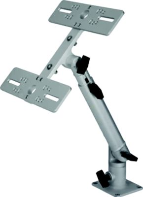 DOUBLE MONITOR MOUNT ADJUSTABLE FOR DESKTOP