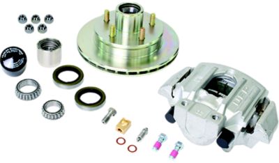 DISC BRAKE KIT-INTEGRAL 3750# ZINC H/R & ALUM CALIPER ONE COMPLETE WHEEL KIT