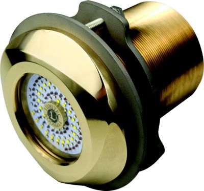 TYPHOON THRU HULL BRONZE WH/BL UNDERWATER LIGHT