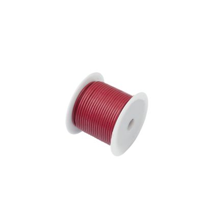Red Marine Grade Tinned Wire on Spool, Ideal for Marine Applications, Durable and Compact Design.