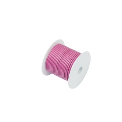 Pink marine-grade tinned wire spool, 18 gauge, ideal for durable marine applications.