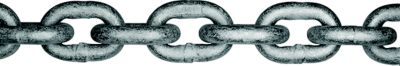 Grade 30 Proof Coil Hot Dip Galvanized Chain, 3/16" x 250' Pail